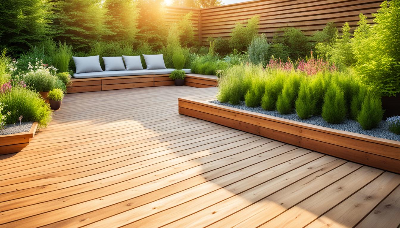 Holzterrasse mit Terrassendielen aus sibirischer Lärche selber bauen - Anleitung