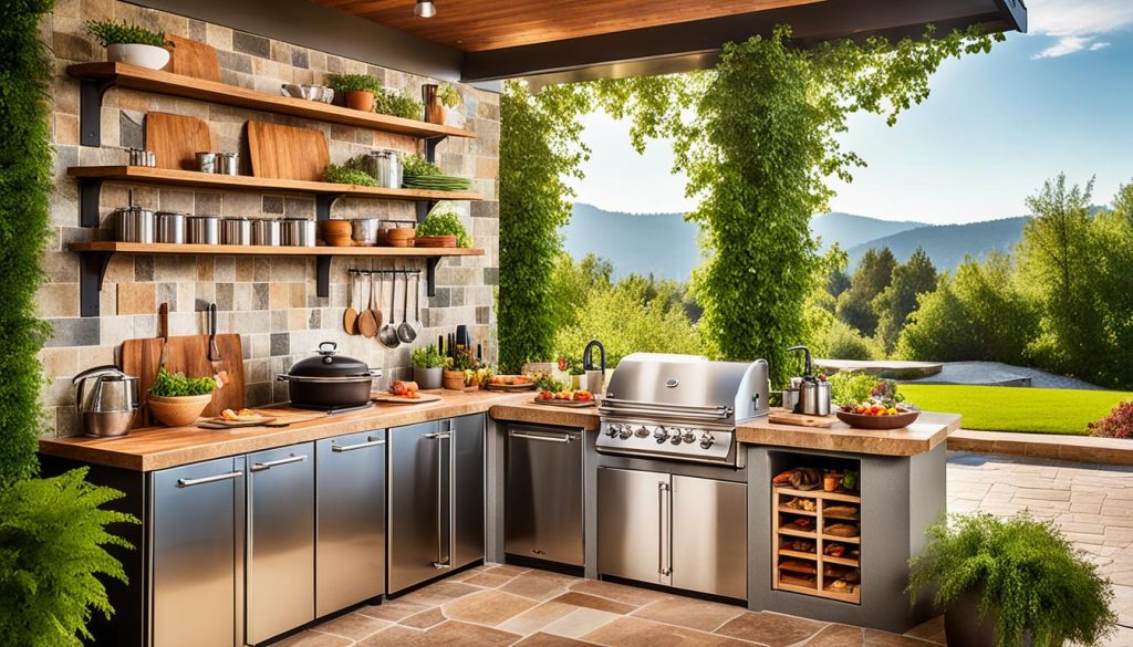 Outdoorküche Materialien