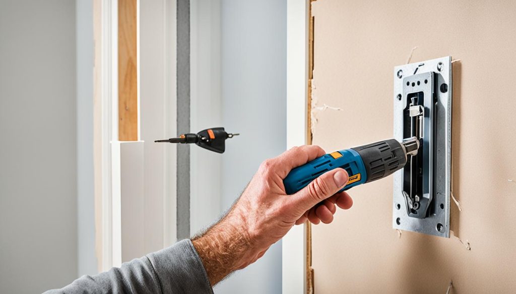 Türrahmen Installation Rigipswand