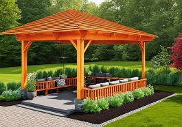 Gartenpavillon befestigen ohne Bohren