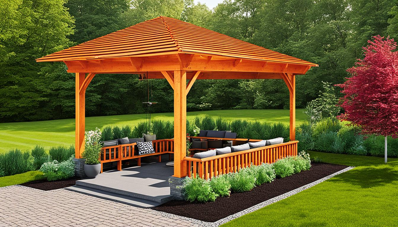 Gartenpavillon befestigen ohne Bohren