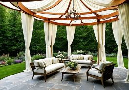 Wie wähle ich passende Vorhänge für meinen Gartenpavillon?