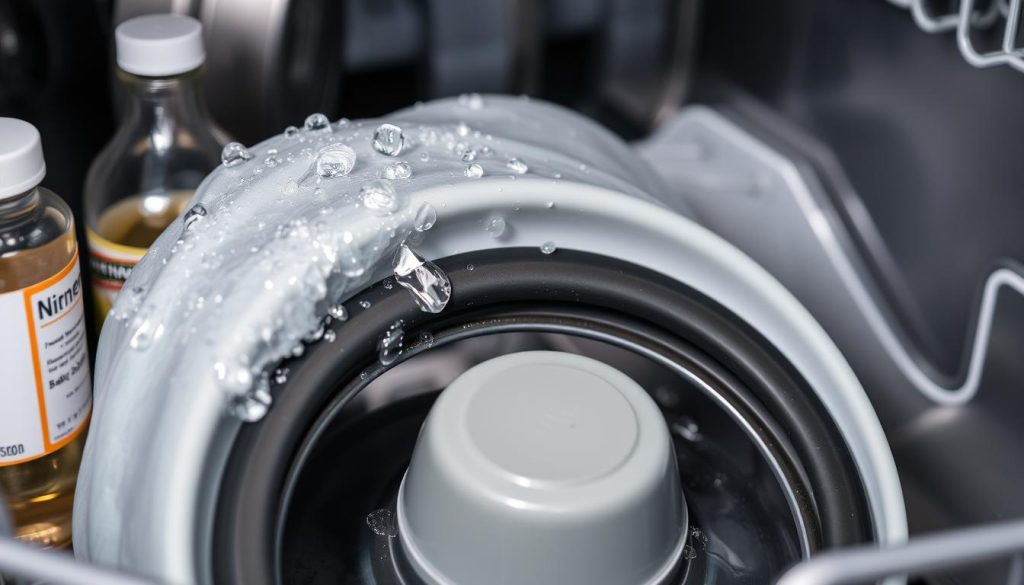 Dichtungen reinigen und Innenwände Geschirrspüler reinigen Dichtungen reinigen und Innenwände Geschirrspüler reinigen