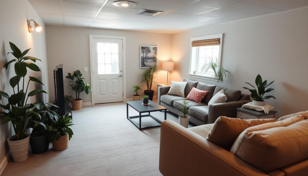 Möbelanordnung Keller