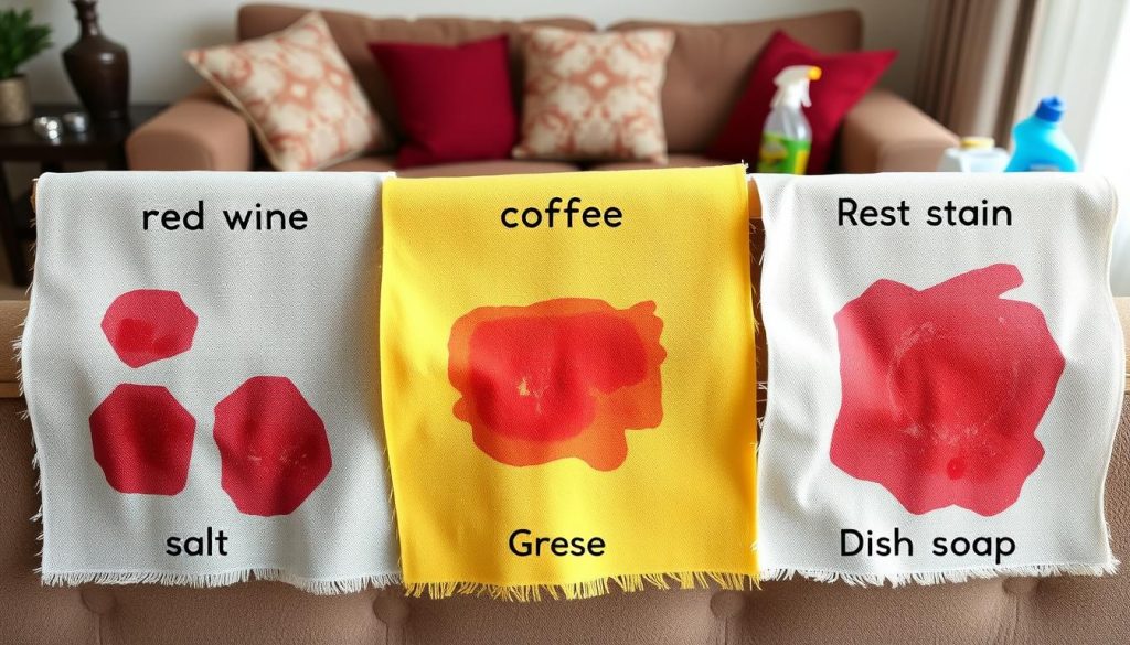 Spezielle Fleckenbehandlung für Rotwein, Kaffee und Fett Spezielle Fleckenbehandlung für Rotwein, Kaffee und Fett