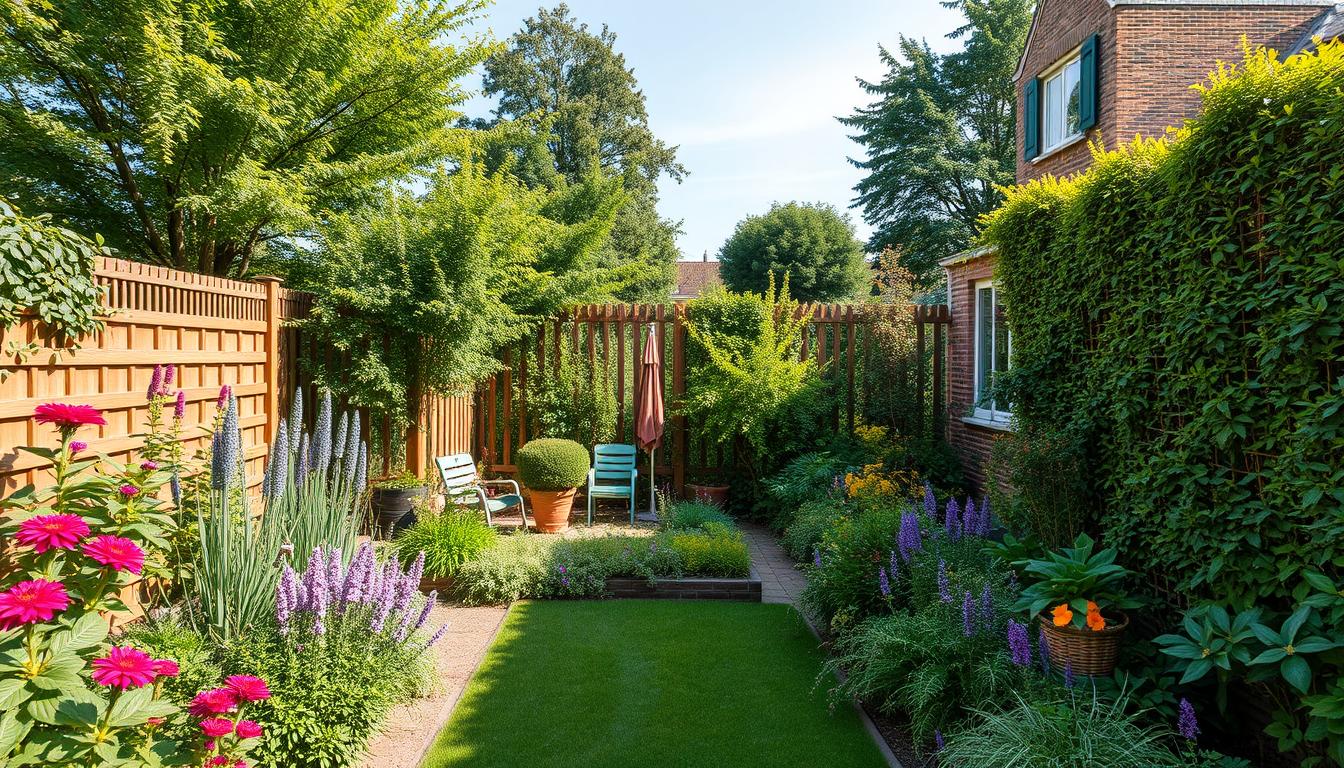 gartenideen abtrennung