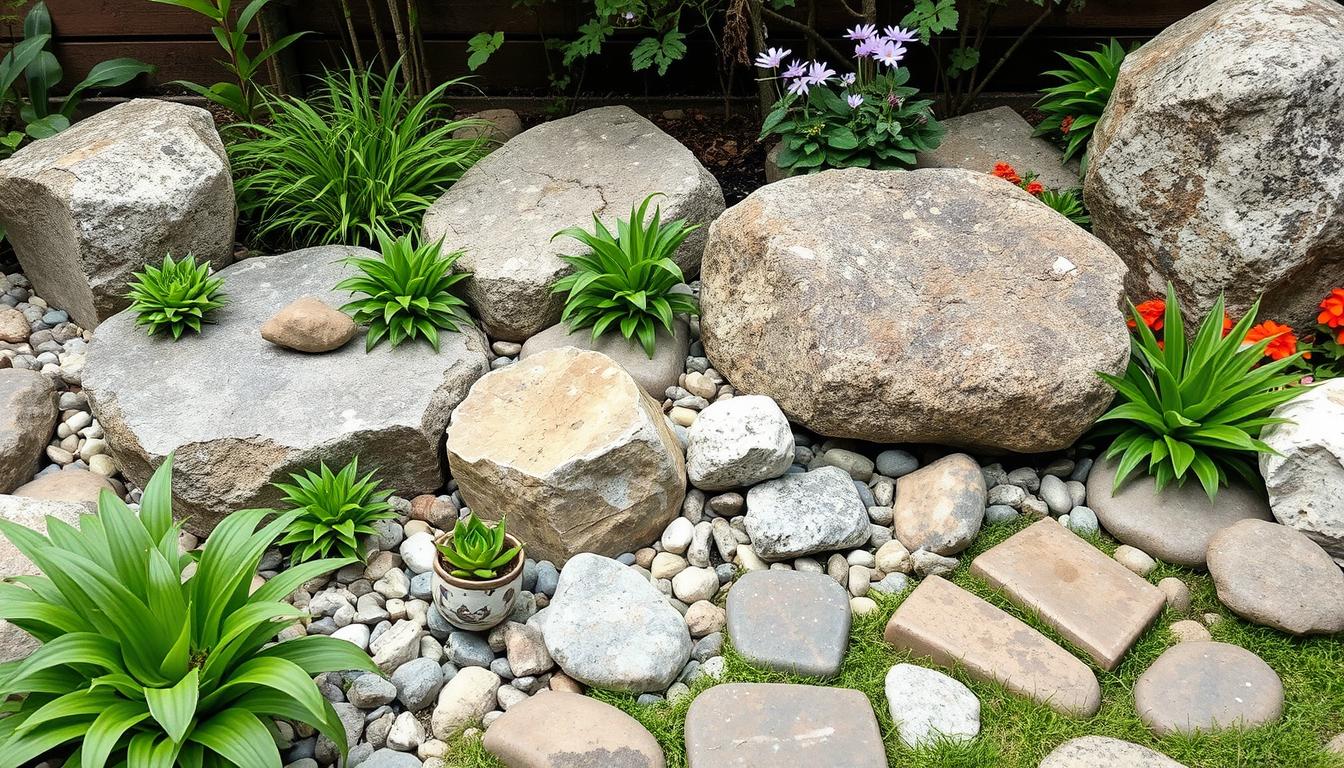 gartenideen aus stein