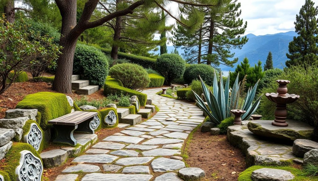 stein dekoration garten