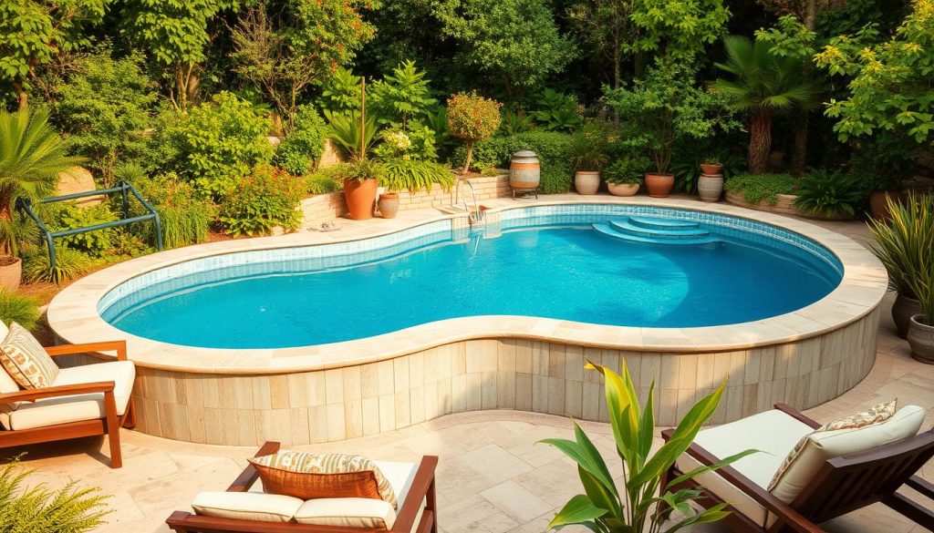 Aufstellpool Dekoration