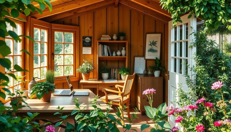 Kann ich eine Gartenhütte auch als Home Office nutzen? - Tipps