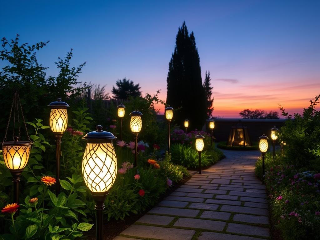 Solarlampen für den Garten