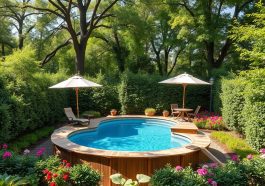 gartenideen aufstellpool