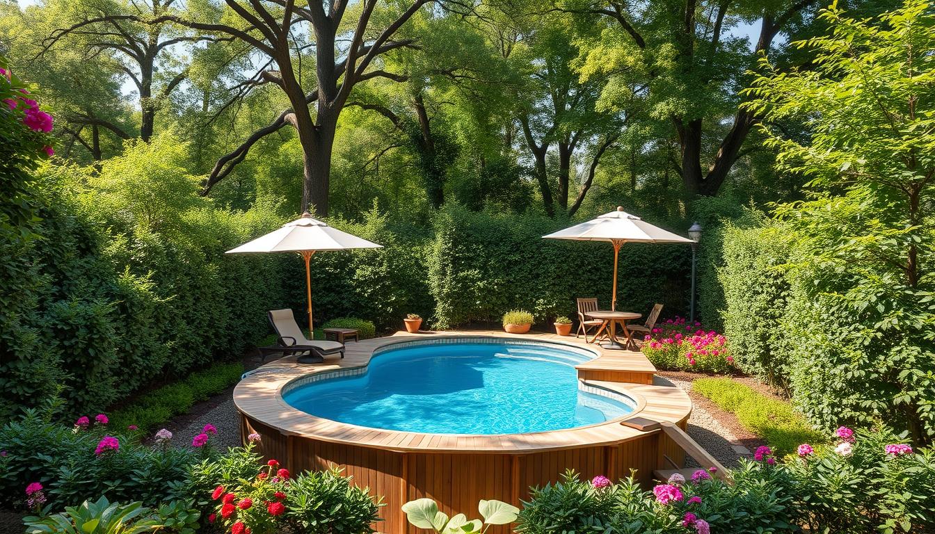 gartenideen aufstellpool