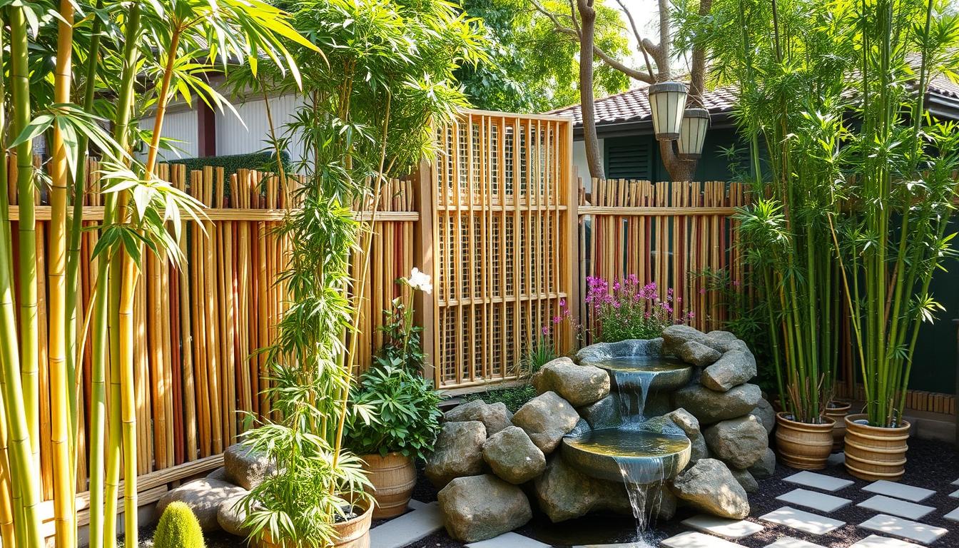 gartenideen bambus