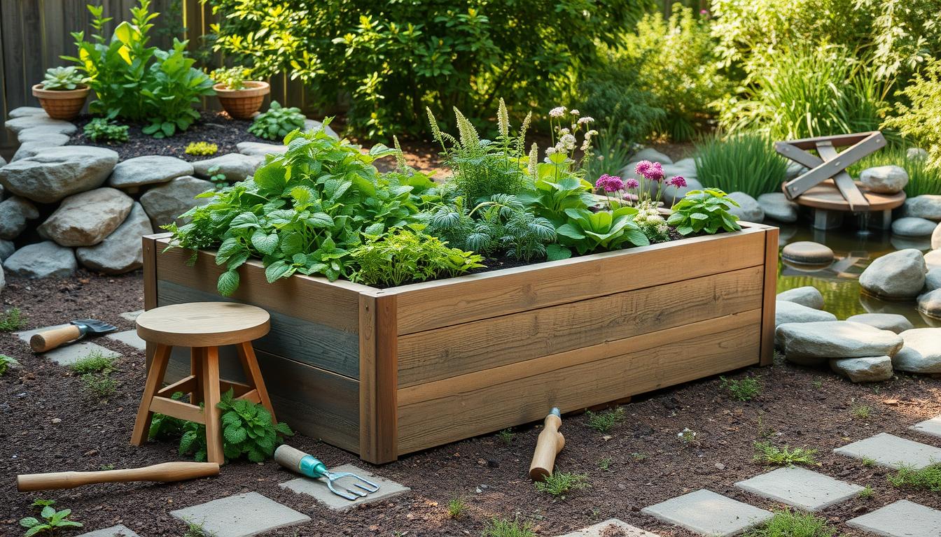 gartenideen hochbeet