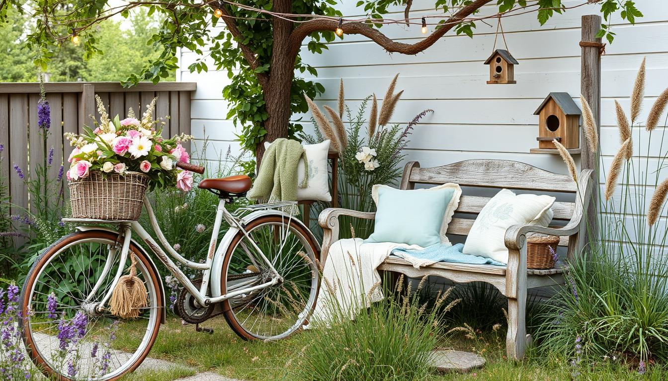 gartenideen shabby chic