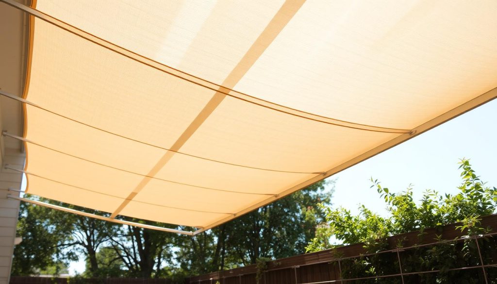 einfache Montage Sonnensegel