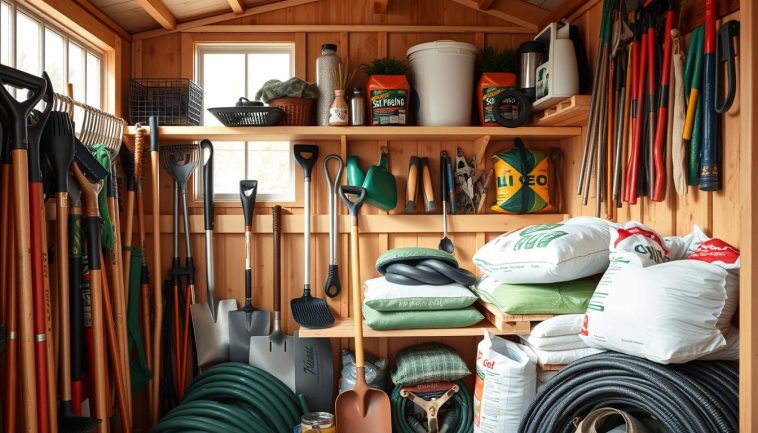 Gartengeräte übersichtlich verstauen - Tipps