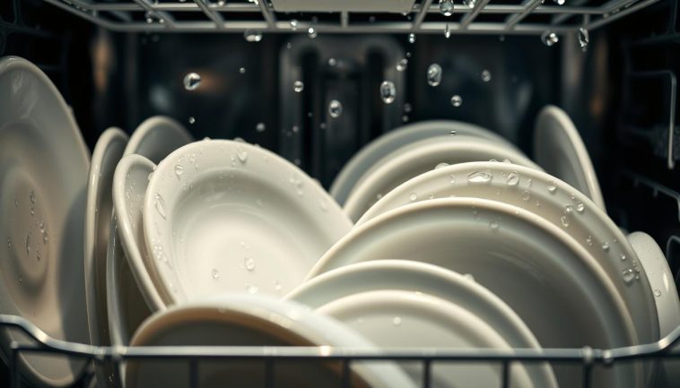 Warum ist mein Geschirr in der Spülmaschine noch nass?