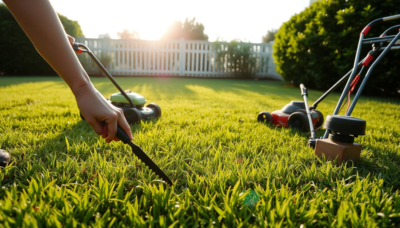 Wie entferne ich Unkraut im Rasen, ohne den Rasen zu beschädigen?
