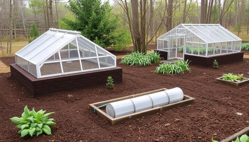 Arten von Gewächshaus Fundamenten